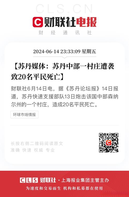 苏丹中部多个村庄遭袭 12人死亡