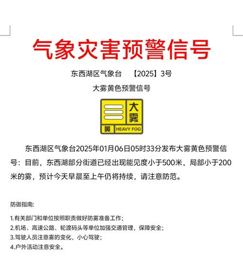 浙江省诸暨市发布大雾黄色预警_1