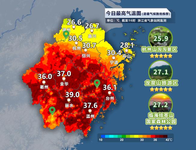 明日出梅!浙江连续晴热高温天气上线 杭州等地闷热贯穿全天