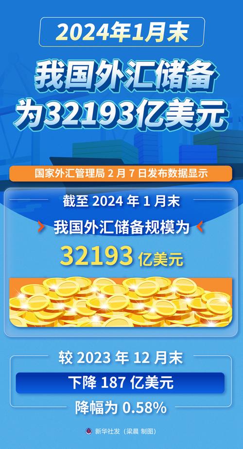 截至6月末 我国外汇储备规模32224亿美元