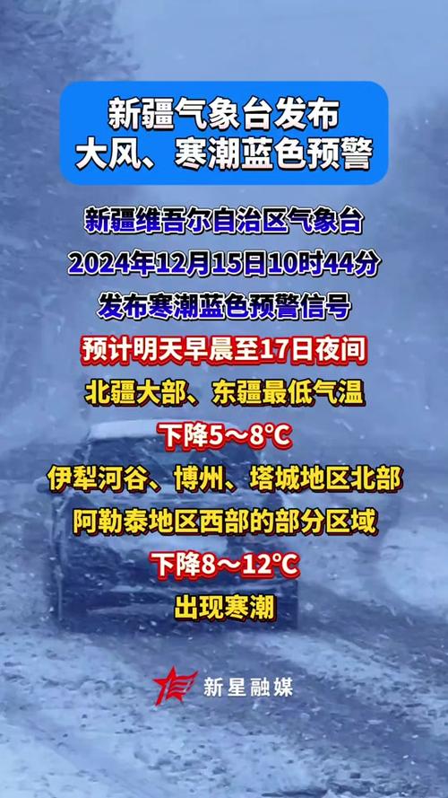 黑龙江省安达市发布寒潮蓝色预警