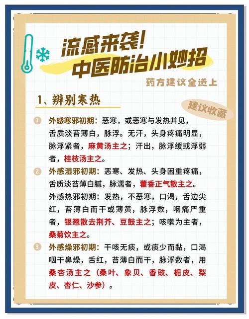 中医妙招防流感
