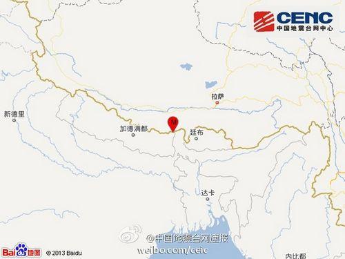 西藏日喀则市定日县发生3.0级地震 震源深度10千米