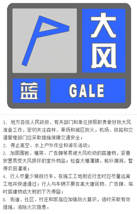山西省大宁县发布大风蓝色预警_7