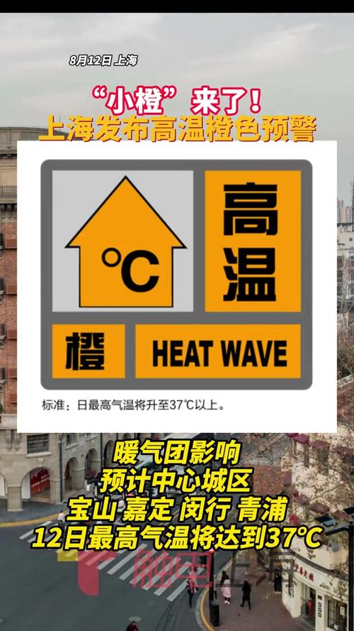 上海市发布高温橙色预警