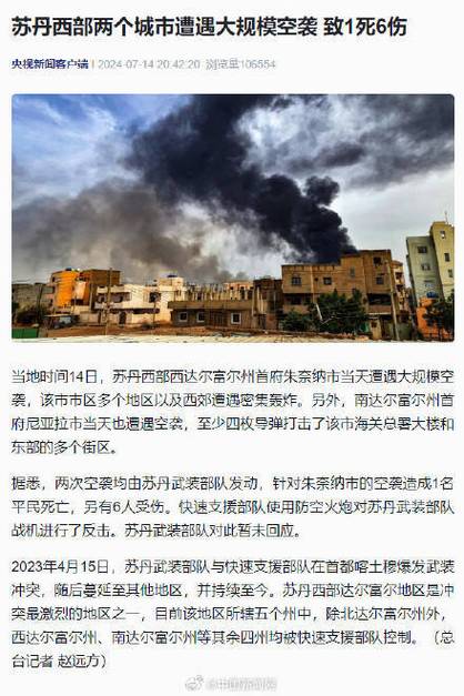 世界卫生组织:苏丹今年已发生13起针对医疗卫生部门的袭击