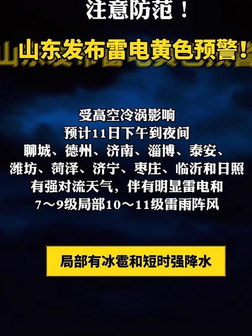 山东省诸城市发布雷电黄色预警_1