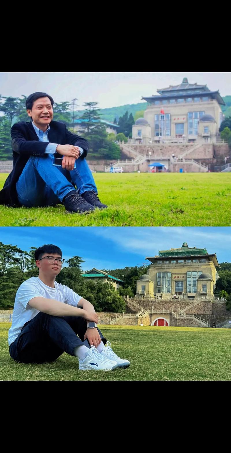 武汉大学毕业生模仿知名校友雷军拍摄同款毕业照,雷军回应