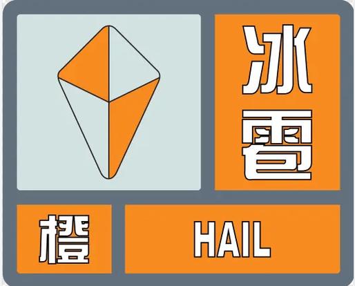 广东省吴川市发布冰雹橙色预警