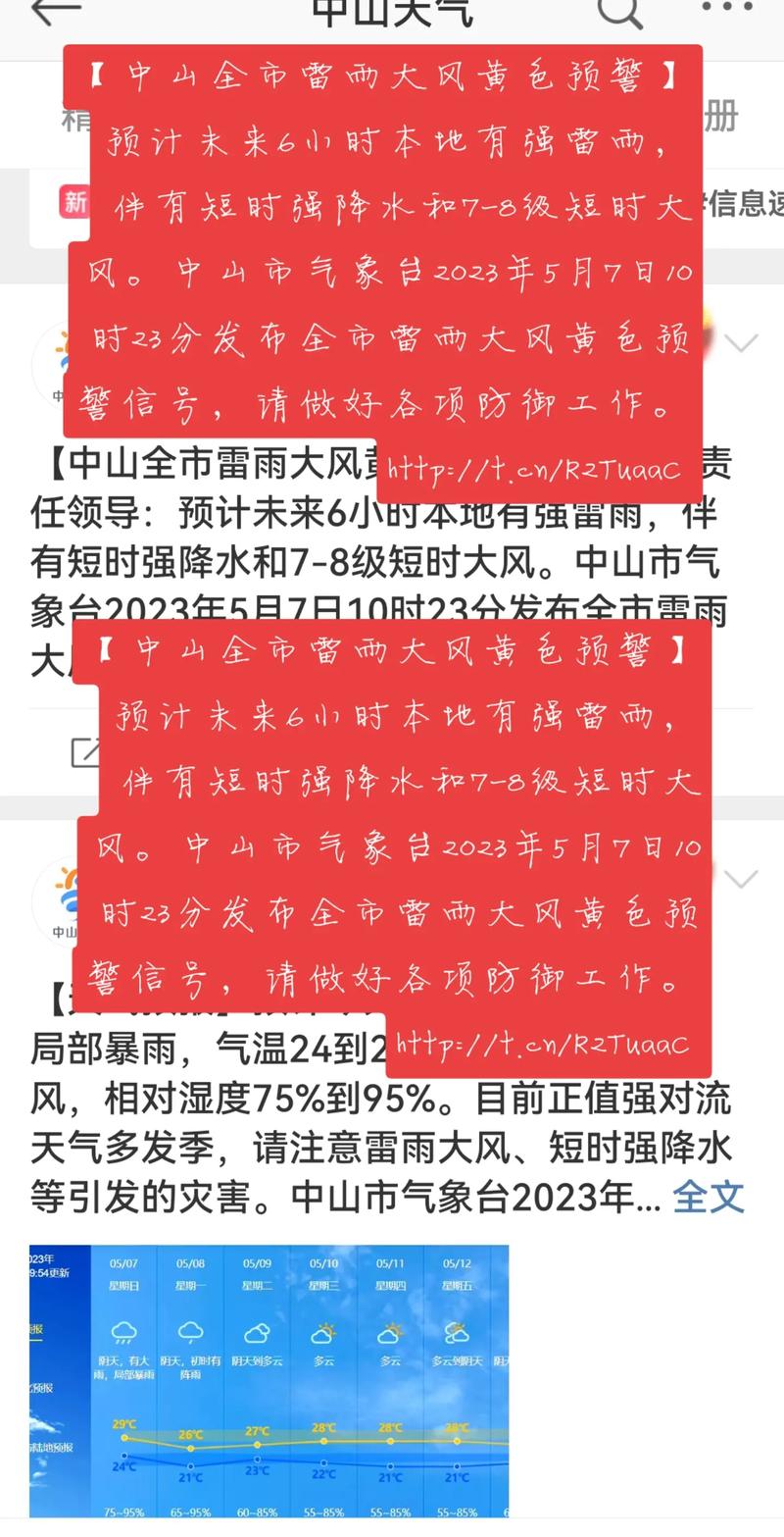 广东省东莞市发布雷雨大风黄色预警_5