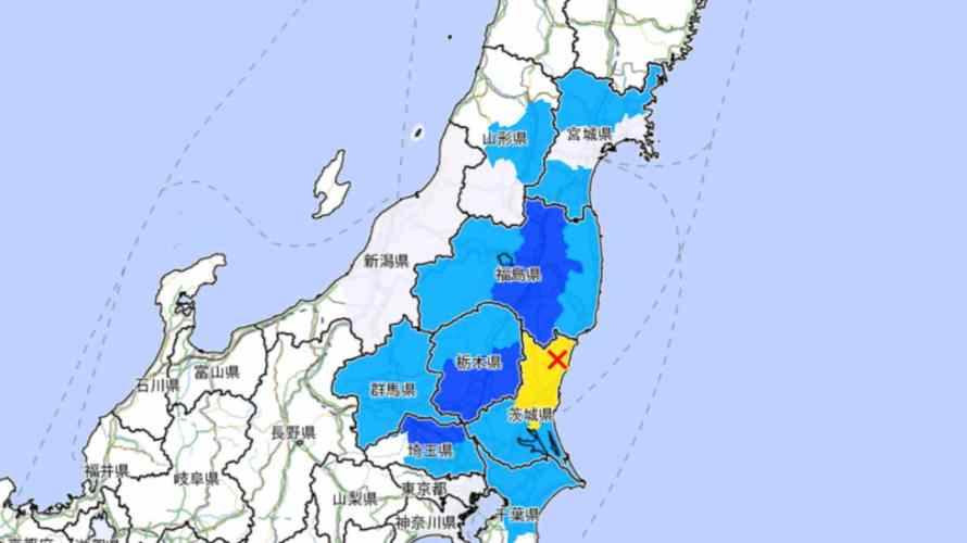 日本茨城县北部连发两起地震