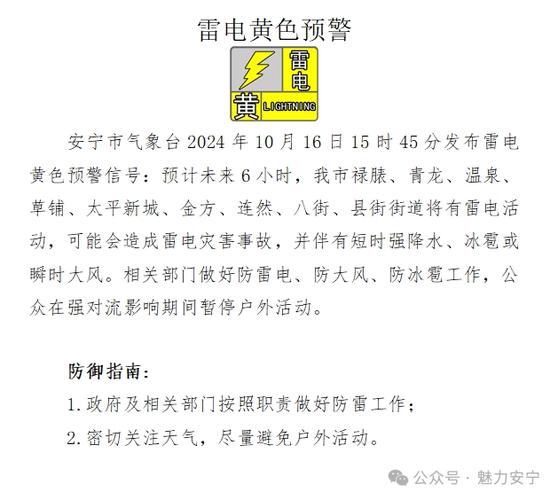 云南省南华县发布雷电黄色预警_4