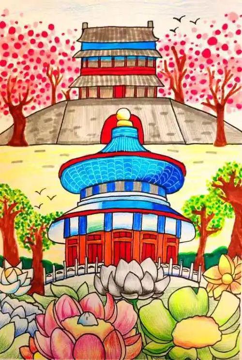 师生手绘百米长卷扮靓北京南中轴