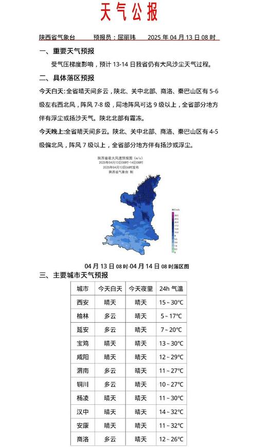 陕西省发布沙尘暴黄色预警