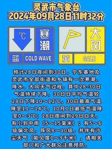 辽宁省盖州市发布寒潮蓝色预警_2