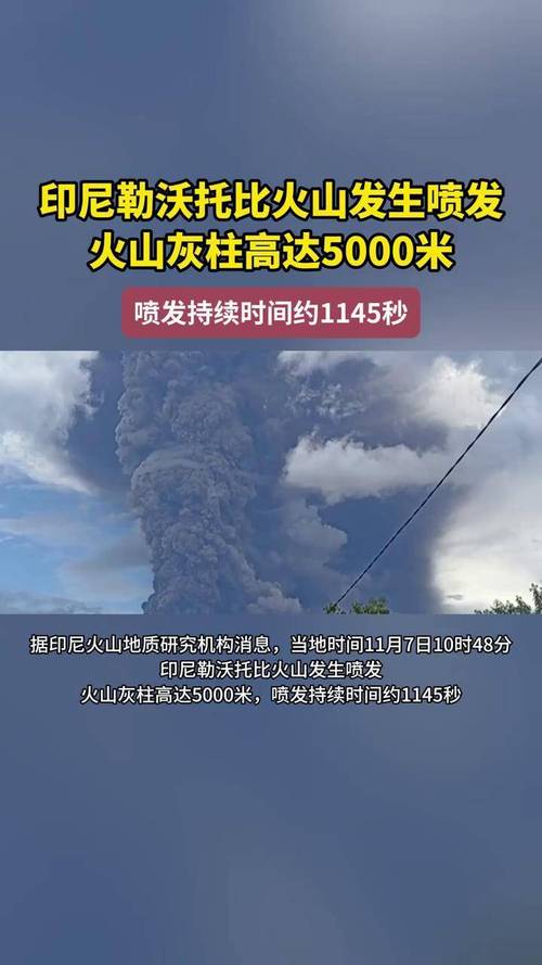 印尼勒沃托比火山喷发致一房屋倒塌 6人死亡