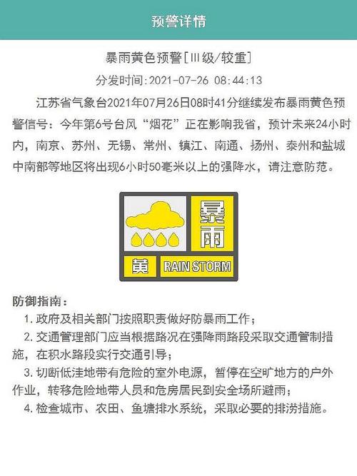 湖南省涟源市发布暴雨黄色预警_2